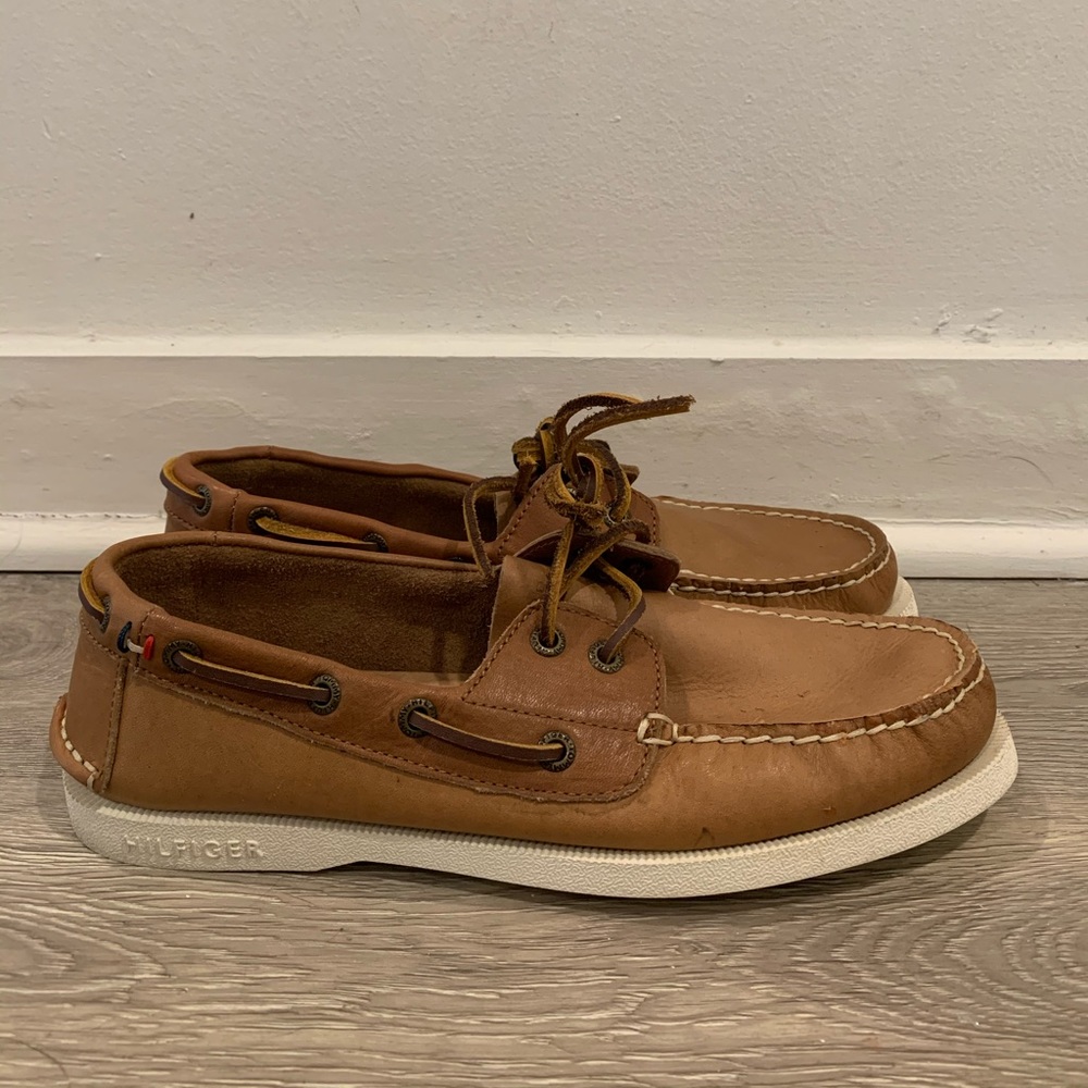 Tommy Hilfiger Tollman Leather Boat Shoes size 7